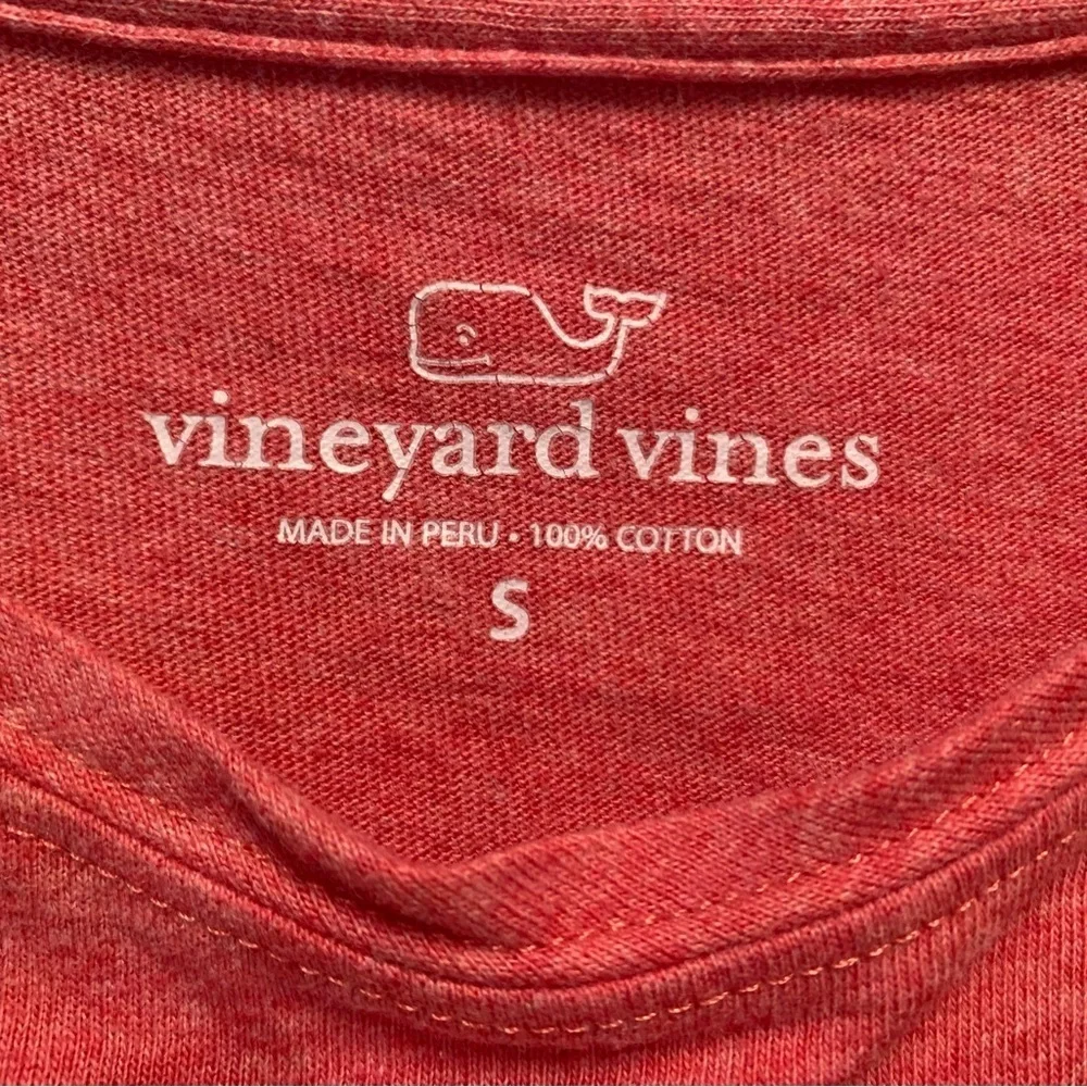Vineyard Vines Heathered Red Cotton Tee